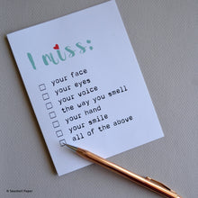 Love Miss You Card - seashell-paper-co