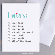 Love Miss You Card - seashell-paper-co